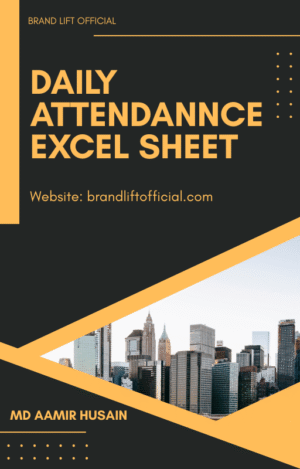 Daily Attendance Master Sheet