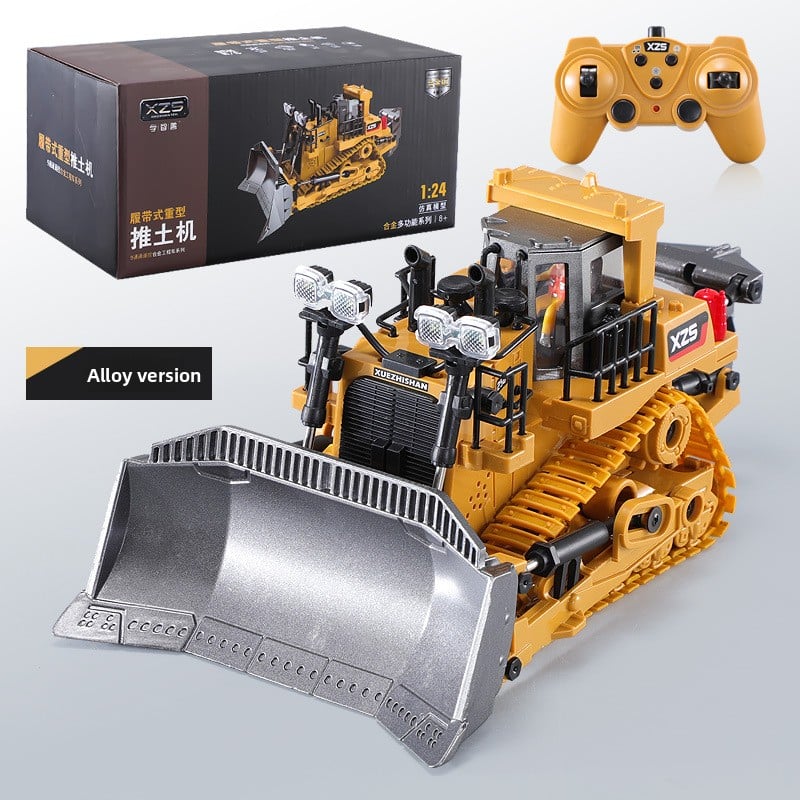 Remote Control Construction Vehicle Toy – Alloy Excavator, Bulldozer & Dump Truck for Kids