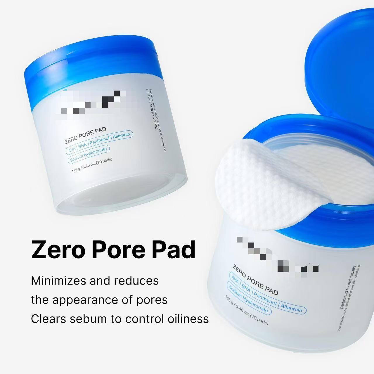 Pore-refining and blackhead-reducing cleansing pad
