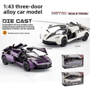 Three-Door Alloy Pull Back Toy Car Model