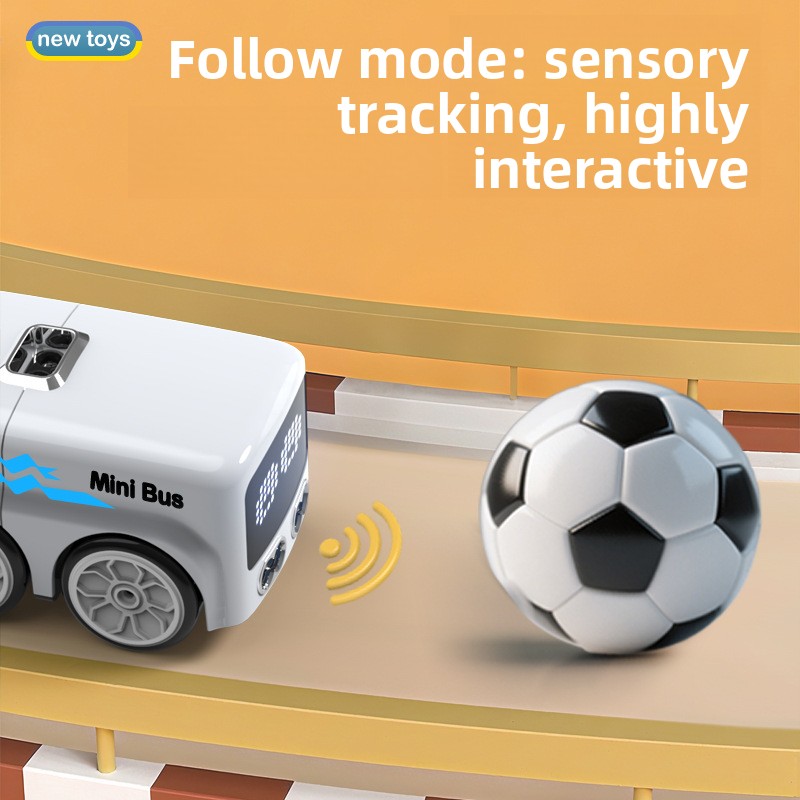 Mini Bus Induction Obstacle Avoidance Remote Control Toy Car