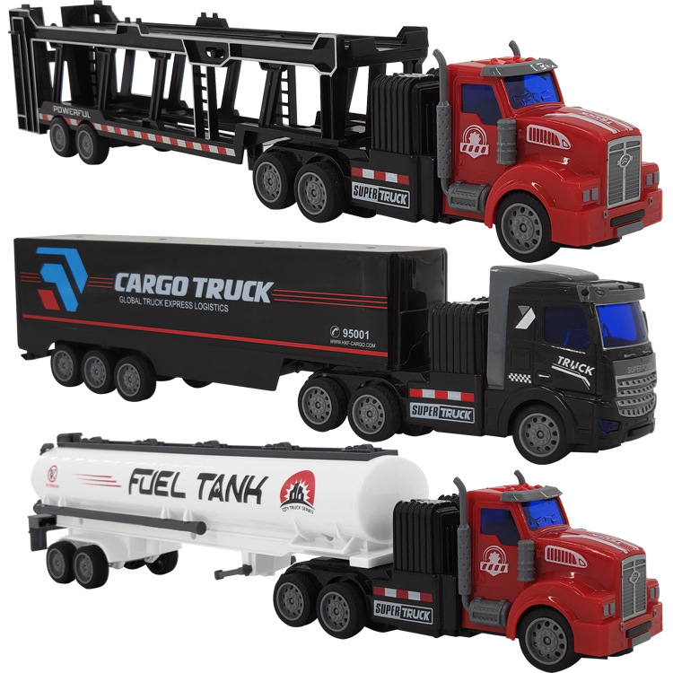 Children's remote-controlled semi-trailer toy car