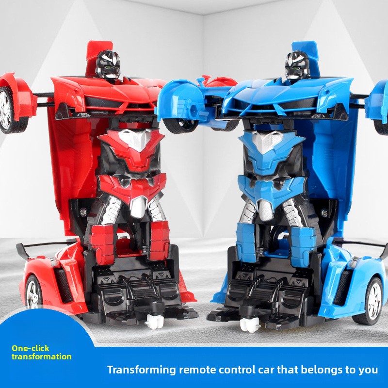 Remote Control Transforming Toy Car with LED Lights