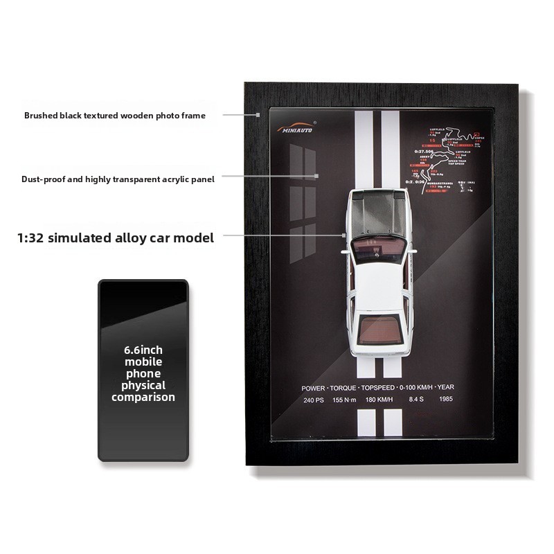 1:32 Alloy Car Model Hanging Painting Decorative Display