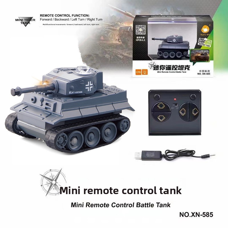 Miniature remote-controlled tank