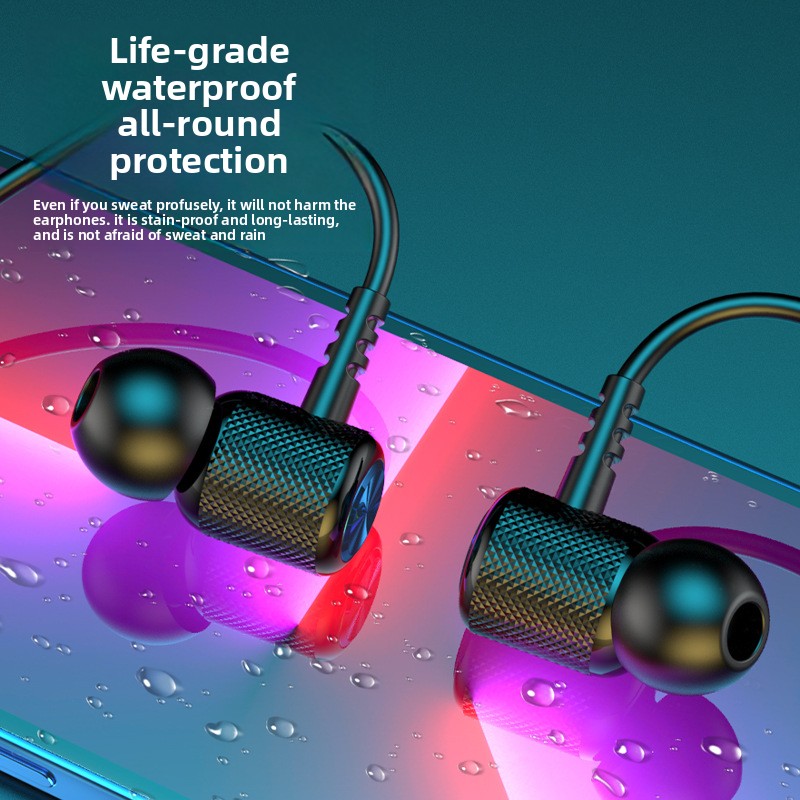 Neck-mounted wireless headphones