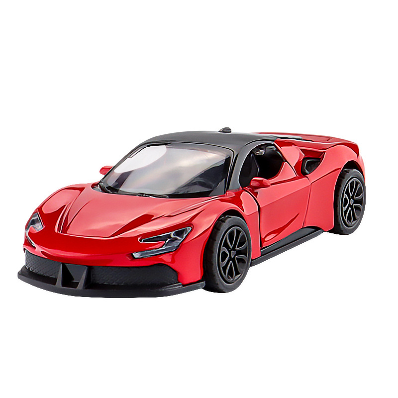 Three-Door Alloy Pull Back Toy Car Model
