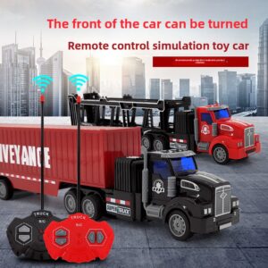 Children’s remote-controlled semi-trailer toy car