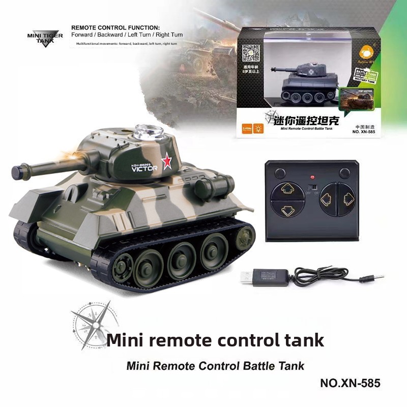 Miniature remote-controlled tank