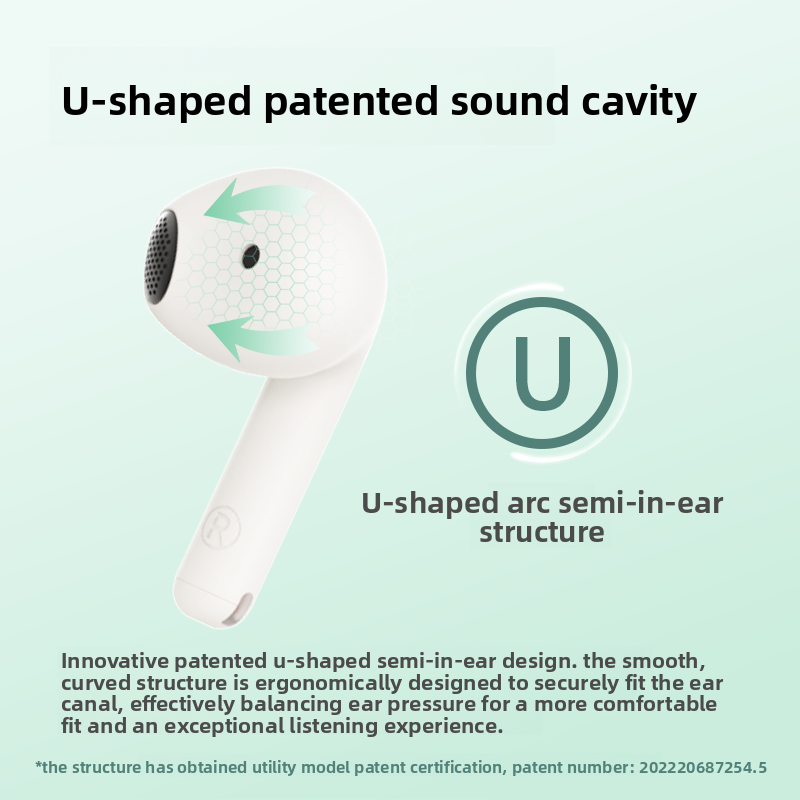 Wireless semi-in-ear noise-canceling headphones