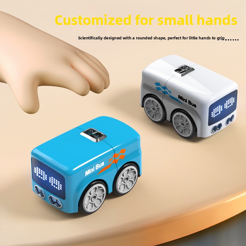 Mini Bus Induction Obstacle Avoidance Remote Control Toy Car