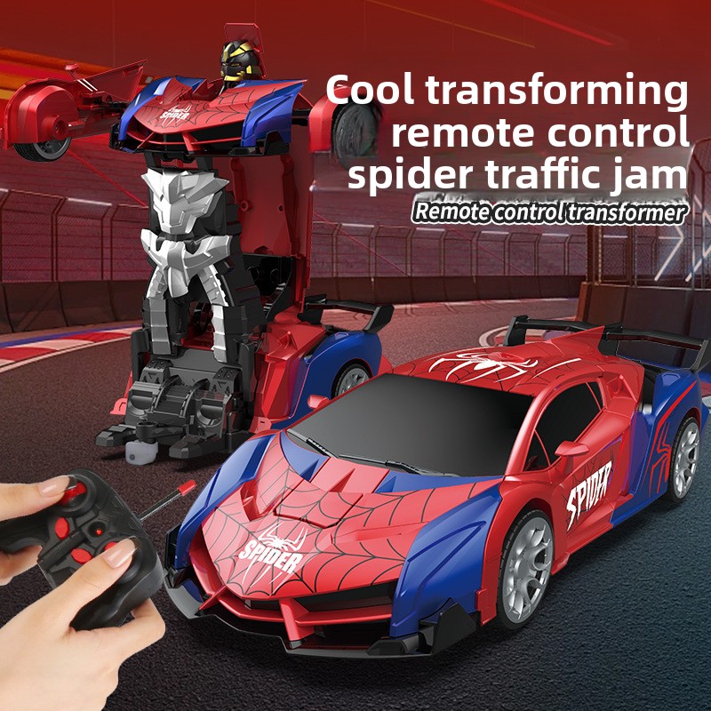 Remote Control Transforming Toy Car with LED Lights
