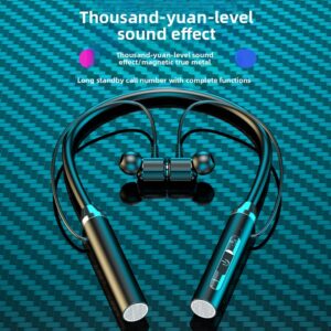 Neck-mounted wireless headphones