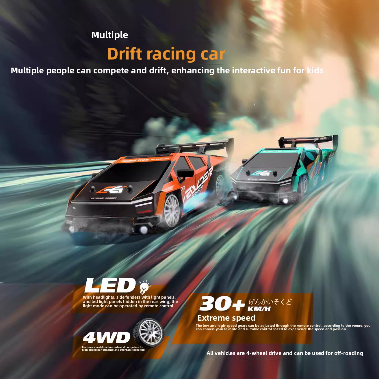 Mini Remote-Controlled Racing Car